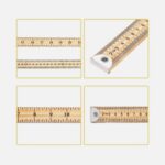 Wooden yard stick